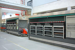 FT820 outdoor tugger train