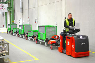 FT510 indoor tugger train