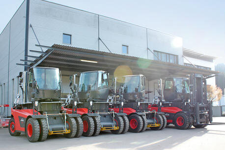 Rotating cabin for Linde heavy forklift trucks 1401