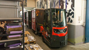 Routenzug Factory Train bei Pilatus Flugzeugwerke AG