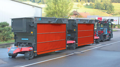 Outdoor-FTS: Autonomer Outdoor Routenzug Factory Train FT600