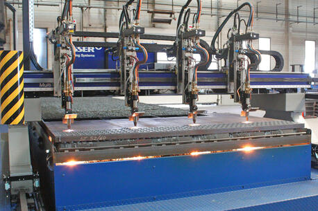 Autogenes Brennschneiden mit bis zu 4 Schneidbrennern