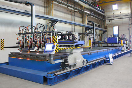 Autogenic cutting with up to 4 cutting heads