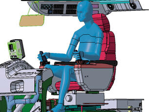 Konstruktion Drehbarer Fahrerarbeitsplatz